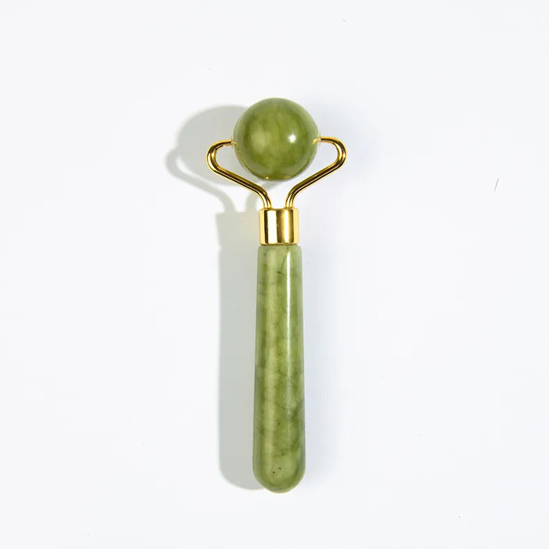 Natural Jade Roller and Gua Sha Set